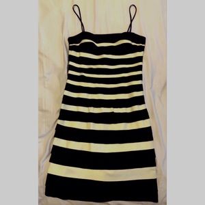 Black & White layered Cocktail Dress